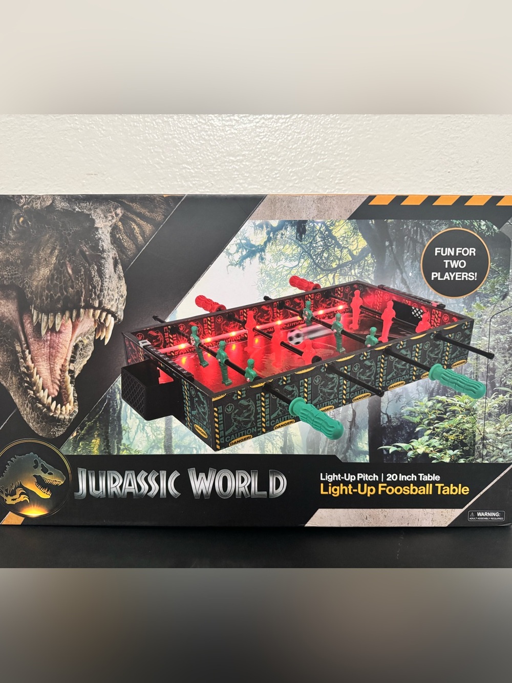 Jurassic World Rare Light-Up Foosball Table